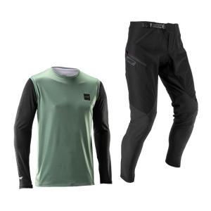 New Kit Jersey + Pantalón Gravity 1.0 Para Ciclismo Kit Ride Leatt